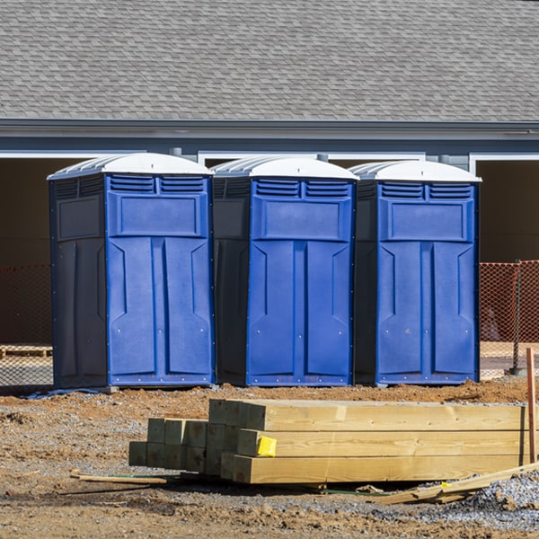 how often are the porta potties cleaned and serviced during a rental period in Cove Creek North Carolina